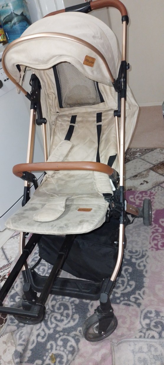 Krem Rengi Bebek Arabası - Görsel 3