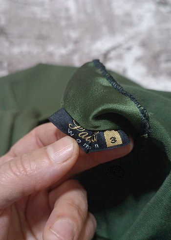 Salaş Kesim Haki Hamile Elbisesi - Görsel 3