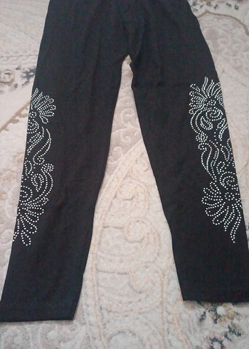 Gri Baskılı Hamile Taytı, Esnek ve Midi Boy - Görsel 4