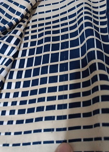 Bej Siyah Pileli Kadın eşarp - Görsel 4