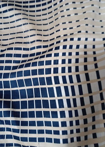 Bej Siyah Pileli Kadın eşarp - Görsel 6