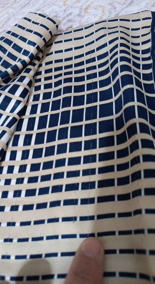 Bej Siyah Pileli Kadın eşarp - Görsel 4