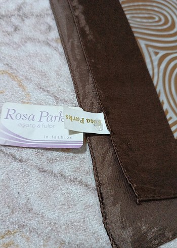 Dantel Detaylı Kahverengi Bohem Kadın eşarp - Görsel 2