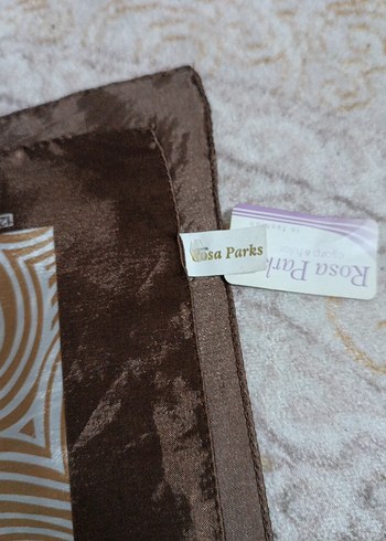 Dantel Detaylı Kahverengi Bohem Kadın eşarp - Görsel 3