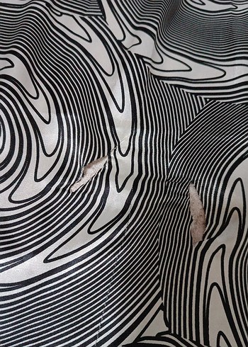 Kadın Siyah Desenli eşarp - Görsel 5