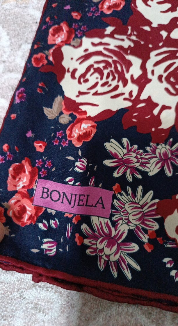 Çiçek Desenli Çok Renkli Kadın eşarp - Görsel 2