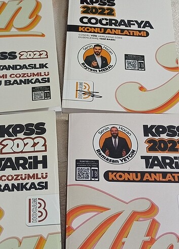 Benim Hocam yayınları KPSS 2022 Konu anlatımı ve soru bankası 