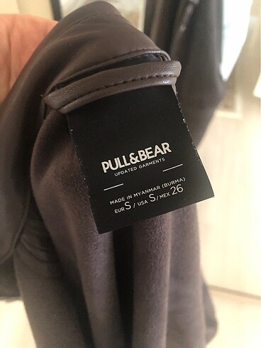 Pull and Bear pull&bear gömlek deri ceket