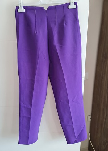 m Beden mor Renk Koton Kumaş Pantolon