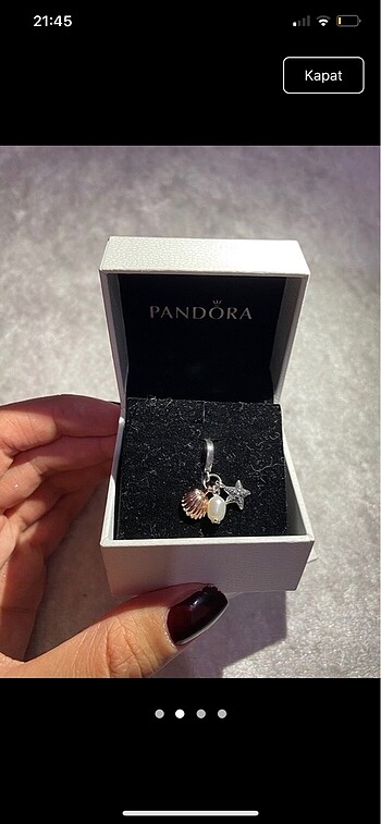 Pandora pandora üçlü sallantılı charm