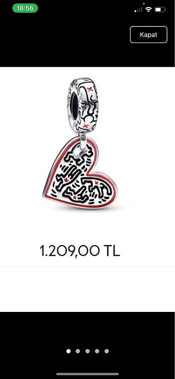 pandora keith haring charm