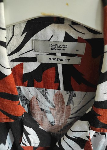 DeFacto Modern Fit Baskılı Kahverengi Erkek Gömlek