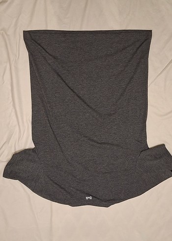 Diğer Gri Minimal Kisa Kollu Ust