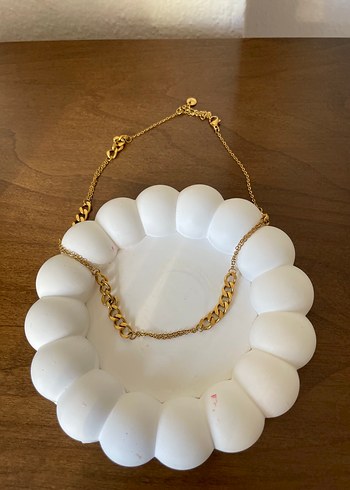 Accessorize Zincir Detaylı Parlak Altın Kadın Kolye