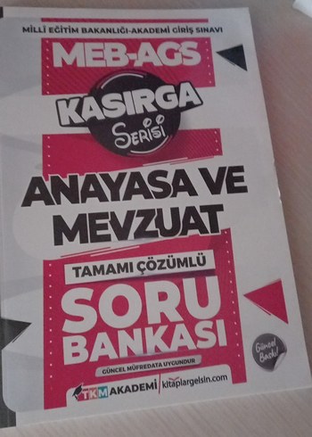MEB-AGS Kasırga Serisi Anayasa ve Mevzuat Soru Bankası - Görsel 2