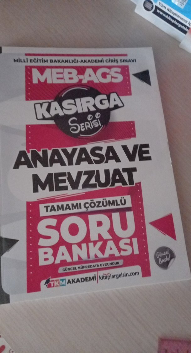 MEB-AGS Kasırga Serisi Anayasa ve Mevzuat Soru Bankası - Görsel 2