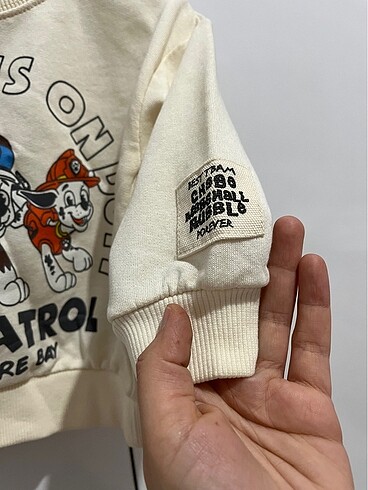 9-12 Ay Beden Paw patrol sweat