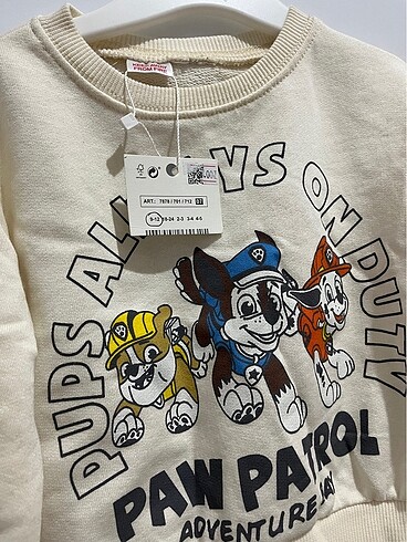 Zara Paw patrol sweat