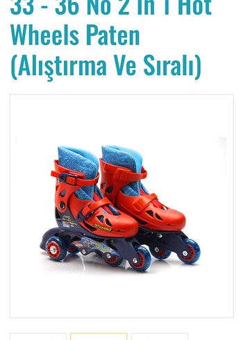 hot wheels paten Kaykay Ayakkabısı 33-36 no