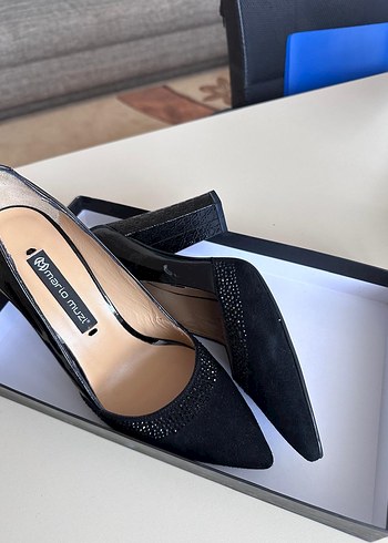 Deri topuklu ayakkabı - Görsel 2