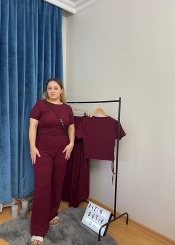 Bordo takım, Kısa Kollu, Salaş Kesim