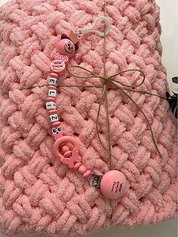 Bebek battaniyesi emzik askısı - Görsel 2