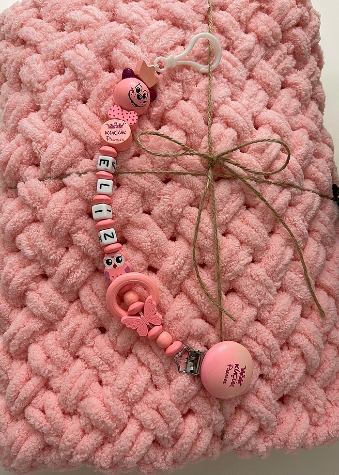 Bebek battaniyesi emzik askısı - Görsel 2