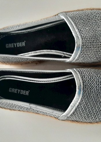 Gri Yılan Desenli Dolgu Topuklu Kadın Espadril - Görsel 2