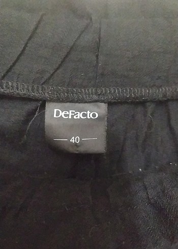 40 Beden siyah Renk Siyah Keten Midi Geniş Kesim Kadın Pantolon