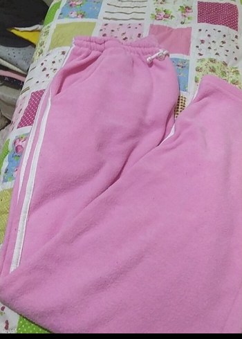 Kadın Pembe Rahat Kesim Fermuarlı Eşofman Altı