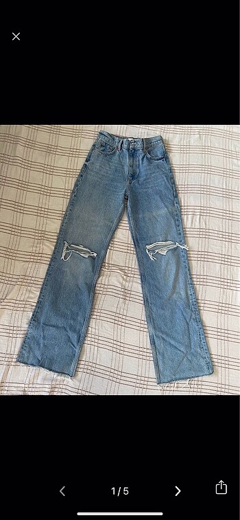 Zara S Beden High Waist Wide Leg Pantolon ? Üstü Saran, Altı Bol