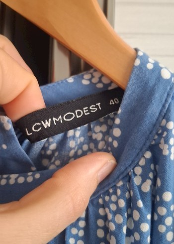 Mavi Bohem Uzun Kollu Uzun Elbise - Görsel 6