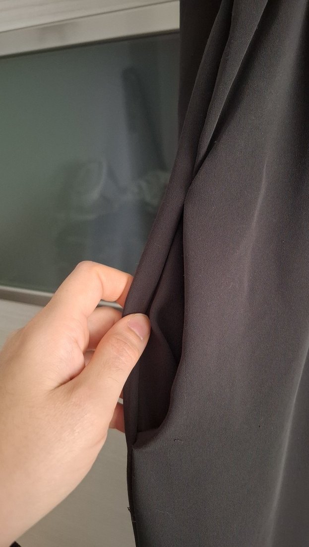 Drapeli Haki Uzun Kollu Kadın Elbise - Görsel 4