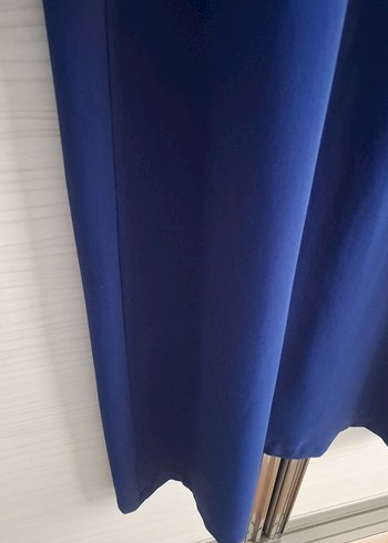 Koyu Mavi Uzun Kollu Salaş Elbise - Görsel 8