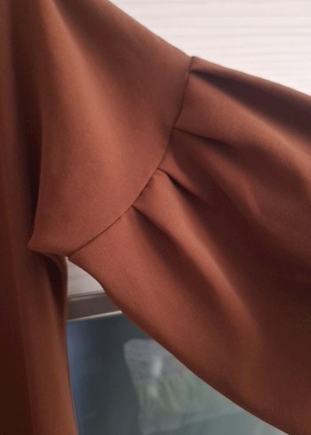 Kadın Kahverengi Tam boy Ferace/Giy Çık - Görsel 3