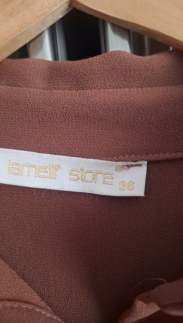 Kadın Kahverengi Tam boy Ferace/Giy Çık - Görsel 2