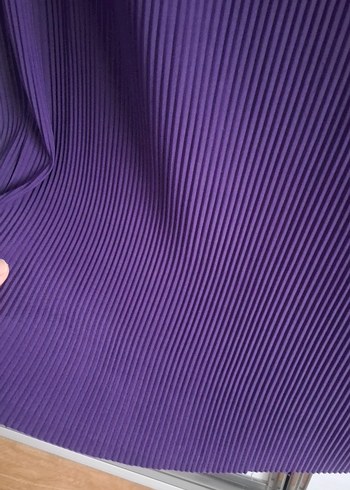 Mor Piliseli Uzun Kollu Tunik/Etek Takım - Görsel 9