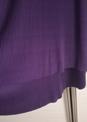 Mor Piliseli Uzun Kollu Tunik/Etek Takım - Görsel 5