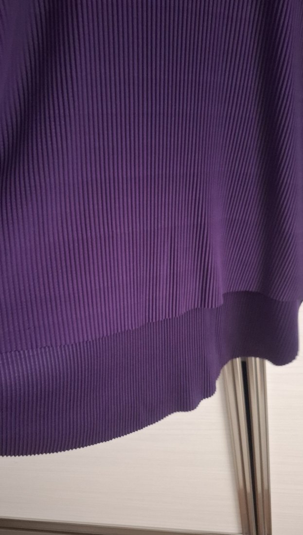 Mor Piliseli Uzun Kollu Tunik/Etek Takım - Görsel 5