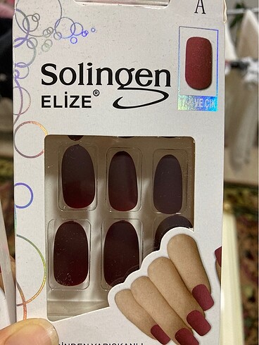 Beden Renk Takma tırnak içi yapışkanlı