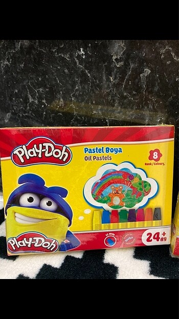  Play-Doh pastel,kuru boya 8li