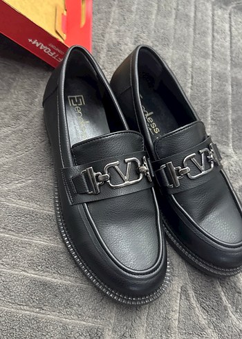 37 Beden Siyah loafer kadın ayakkabı