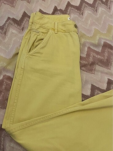 Pull and Bear Pull And Bear Sarı Pantolon