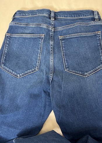 Mavi Düz Kadın Denim Pantolon - Görsel 4