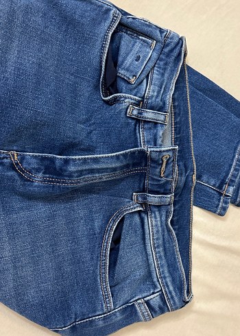 Mavi Düz Kadın Denim Pantolon - Görsel 3