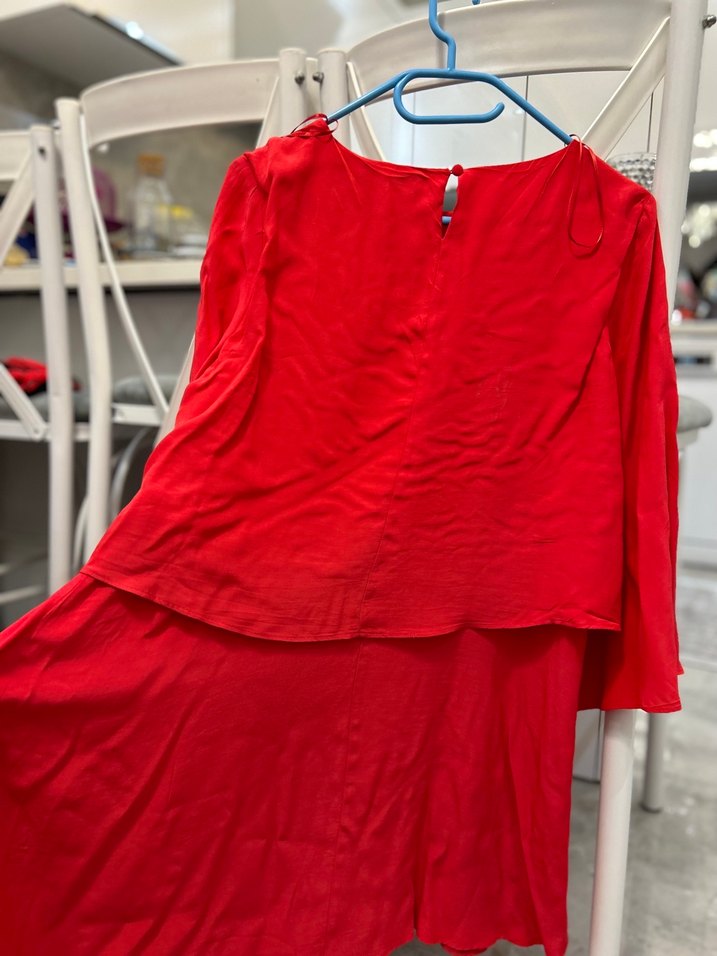 Kırmızı, Salaş Kesim, elbise - Görsel 2