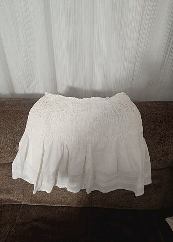 Beyaz Düz etek - Görsel 2