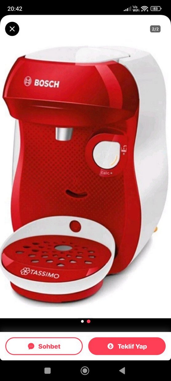 Kırmızı Kahve Makinesi hediye gemiştir - Görsel 2
