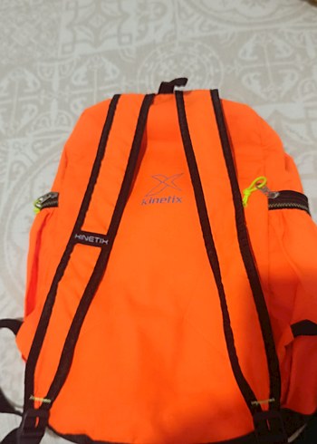 Turuncu Kinetix Fermuarlı Kadın Sırt Çantası - Görsel 2