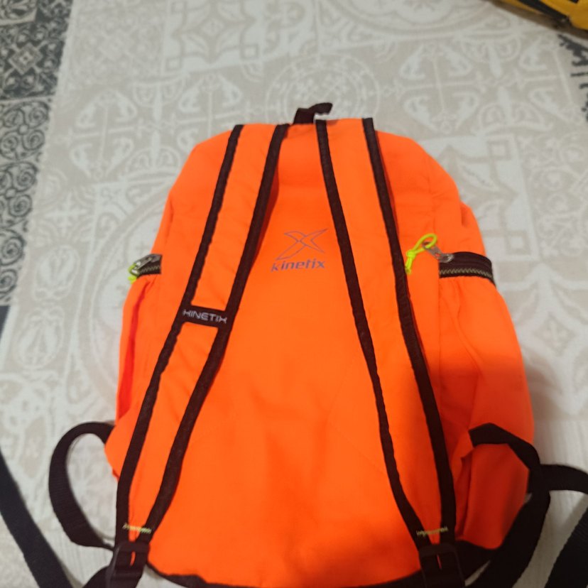 Turuncu Kinetix Fermuarlı Kadın Sırt Çantası - Görsel 2